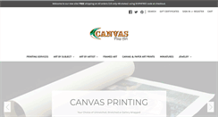 Desktop Screenshot of canvasfineart.com